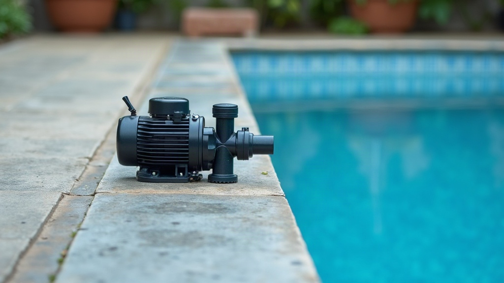 Pool equipment pad showing pump and filter setup typical of an in ground pool installation