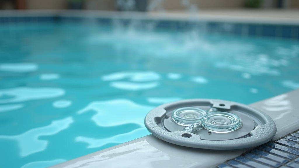 Hot tub water surface with jets running, showing how bromine and chlorine sanitizers work in warm spa water