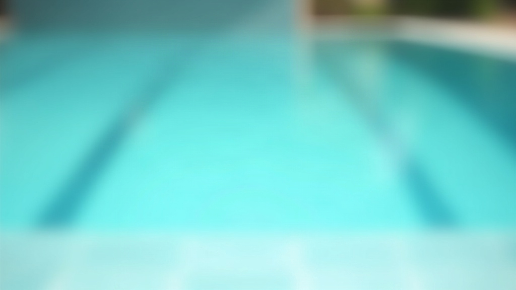 Still, clear pool water viewed from the tiled edge, illustrating how often pool water needs replacing