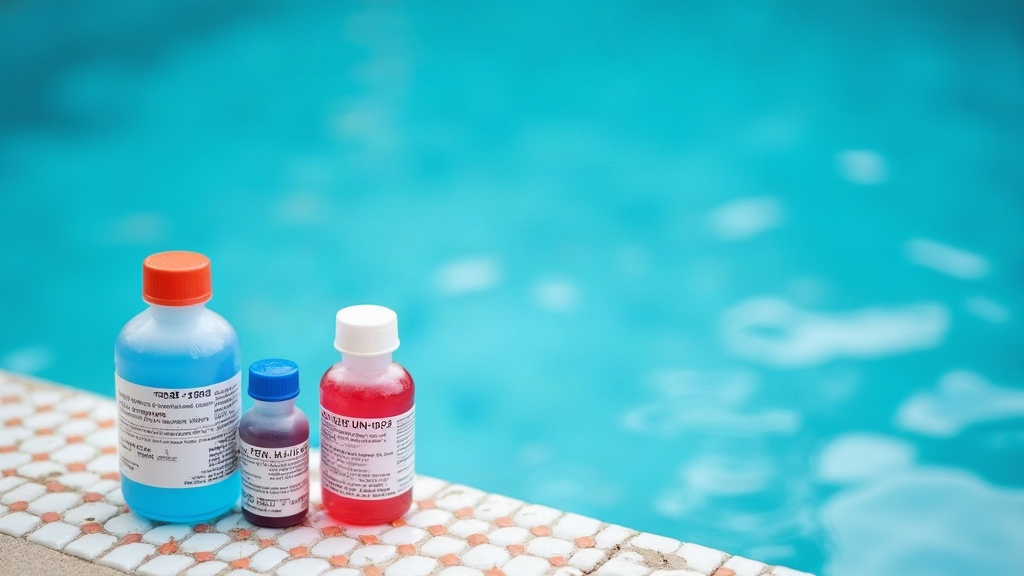 Pool water test kit used to track chemistry costs that factor into what a pool costs to run each year