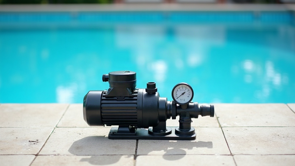 Pool equipment pad with pump and filter that make up much of what a pool costs to run each year