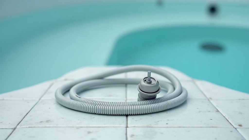 Section of hot tub plumbing pipe and jet fitting where biofilm tends to form