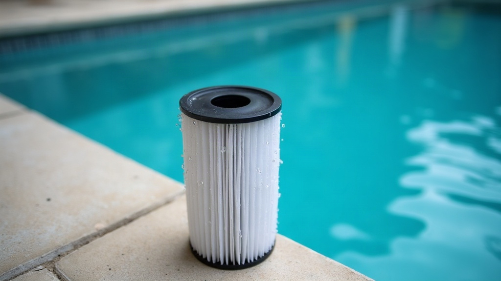 Cartridge filter and housing, one of the physical systems that makes pool water clear